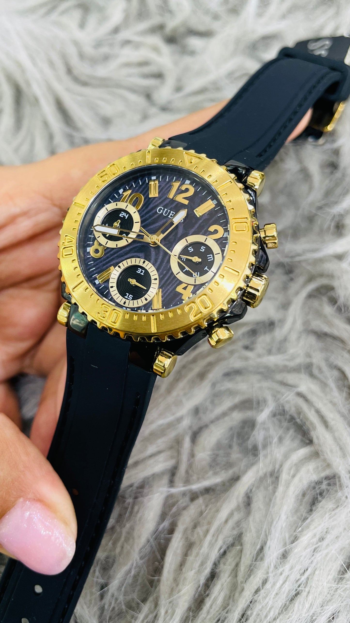 Reloj GUESS GW0466L1 Silicona Negro