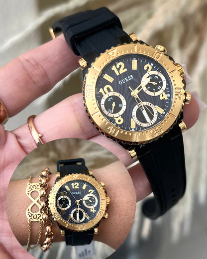 Reloj GUESS GW0466L1 Silicona Negro